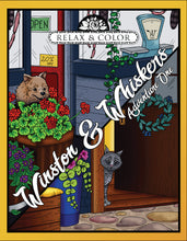 Load image into Gallery viewer, Relax and Color Winston & Whiskers - Adventure One - Paperback