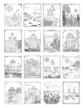 Load image into Gallery viewer, Relax and Color The Lighthouses of Washington, Oregon, and Maine, North - Paperback Bundle