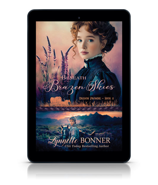 Ebook of Beneath Brazen Skies, a Christian historical Western Romance