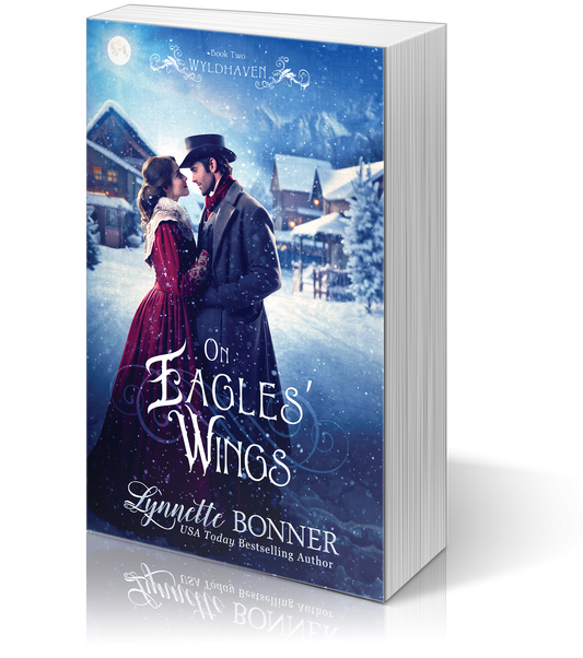 Paperback for On Eagles Wings, a Christian historical Western Romance