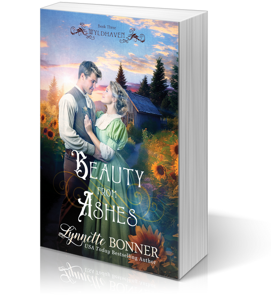 Paperback for Beauty From Ashes, a Christian historical Western Romance