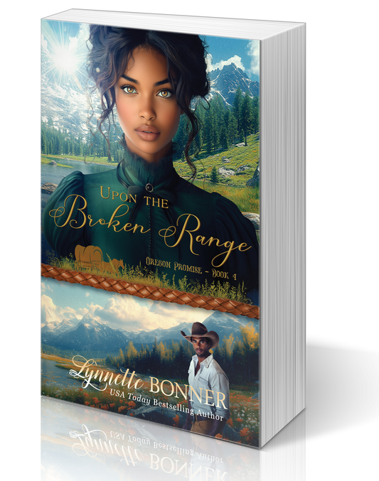 Paperback of Upon the Broken Range, a Christian historical Western Romance