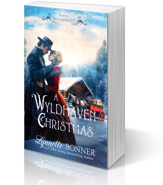 Paperback for A Wyldhaven Christmas, a Christian historical Western Romance